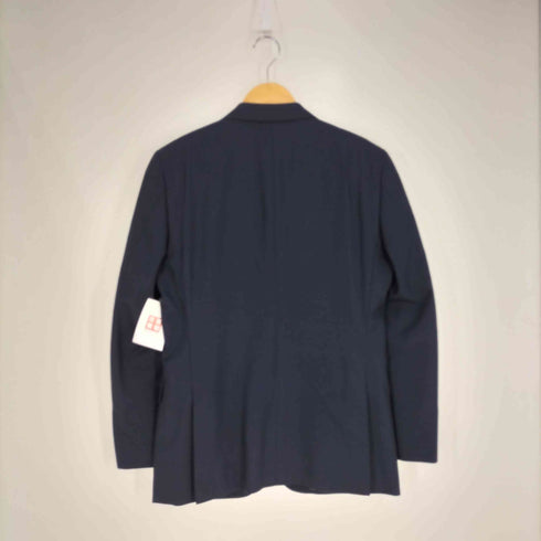 バーバリーブラックレーベル BURBERRY BLACK LABEL 裏地チェック ウールポリ 2Bテーラードジャケット メンズ import:M